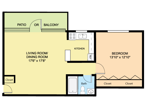 Floorplan - Layton Hall Apartments