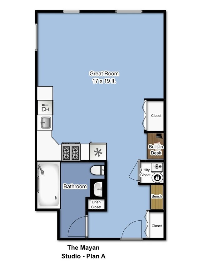 Floorplan - The Mayan Apartments