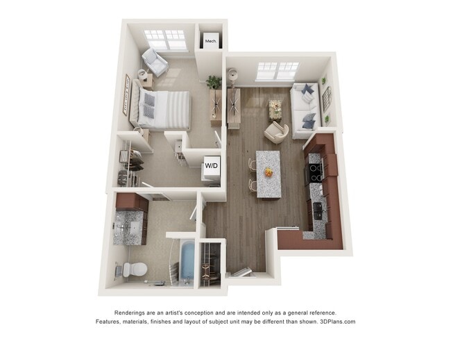 Floorplan - The Fern 55+ Apartments