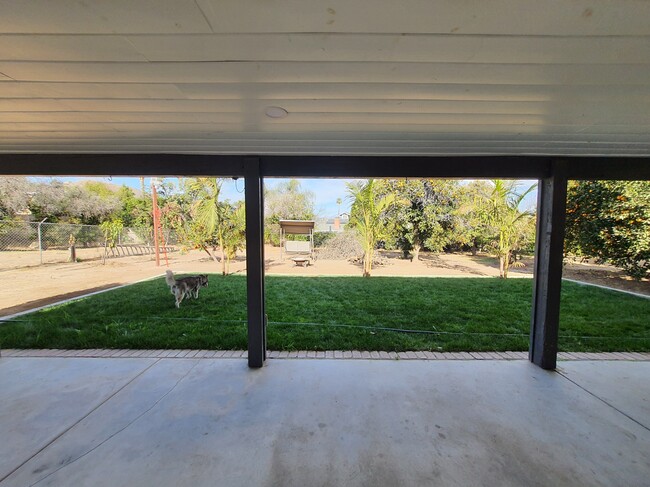 Backyard patio - 11261 Berry St