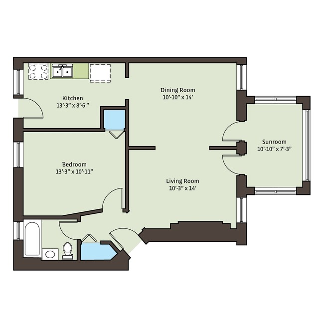 Floorplan - 5416 S. Woodlawn Avenue