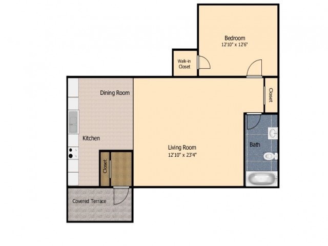 Private Entry One Bedroom - Mt Washington Apartments