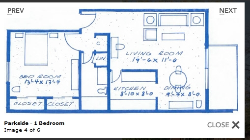 Parkside - 1 Bedroom - Franklin Park Apartments