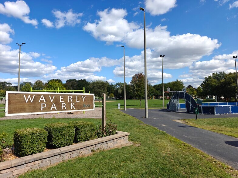 Park is one block away. Includes playground, baseball diamond, basketball court, and large field. - 4506 Carr St
