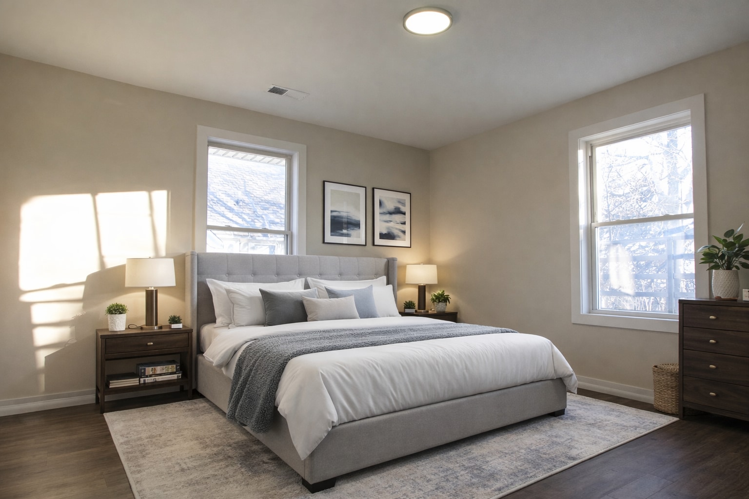 Spacious bedroom with natural light - 721 N Wood Ave