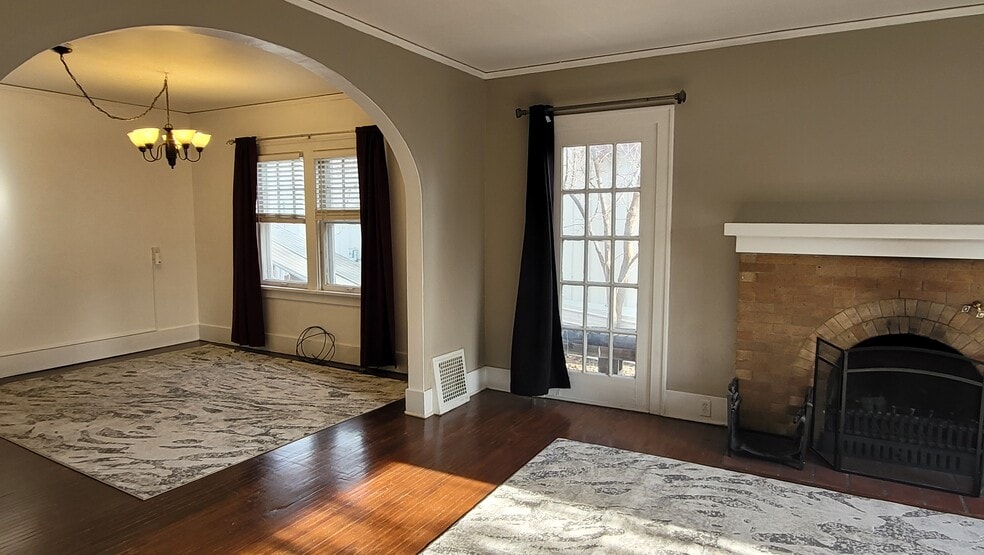 Living room going into first dining room - 22 N 9th Ave