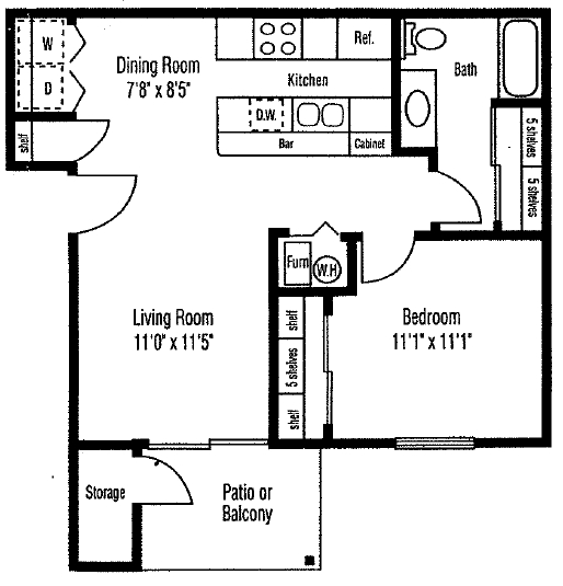 1BR/1BA - Lyons Gate Apartments