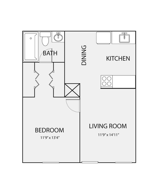 Floorplan - Bouldin Creek Apartments