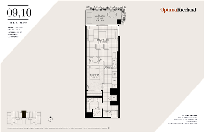 Floorplan - Optima Kierland Apartments