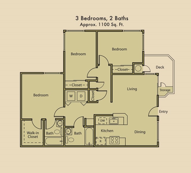 3BR/2BA - La Vina