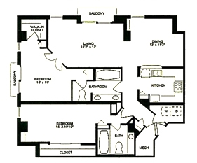 2BR/2BA - Mayfair
