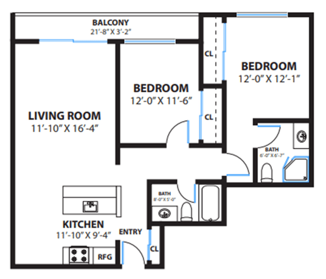 Floorplan - The Morgan Apartments