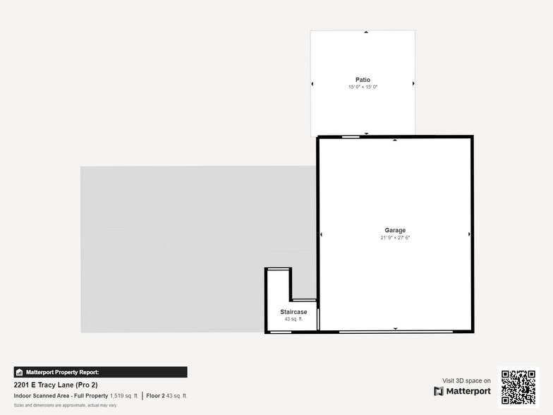 Entry & Garage - 2201 Tracy Ln