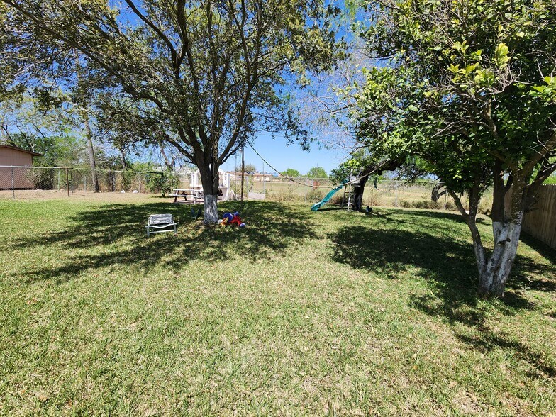 Large backyard fenced and Landscaping included. - 228 Las Mitras Ln