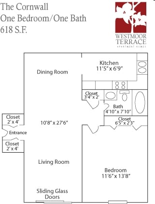 1BR/1BA - Westmoor Terrace