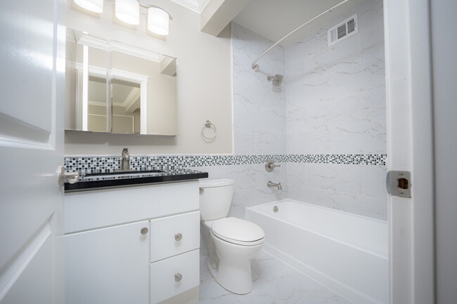 Aqua Terra 1 Bed, 1 Bath Bathroom - Aqua Terra Apartments