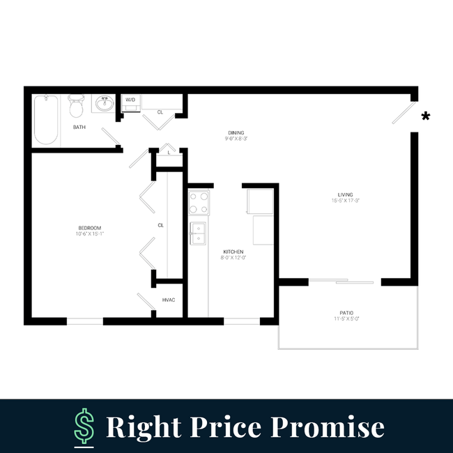 Floorplan - Tuckahoe Creek Apartments