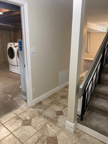 Lower level laundry - 411 E Highline Cir