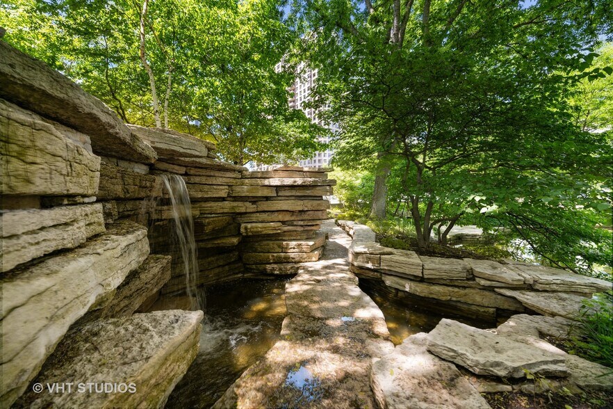 Waterfall on 3rd floor 2.5 acre grounds - 505 N Lake Shore Dr