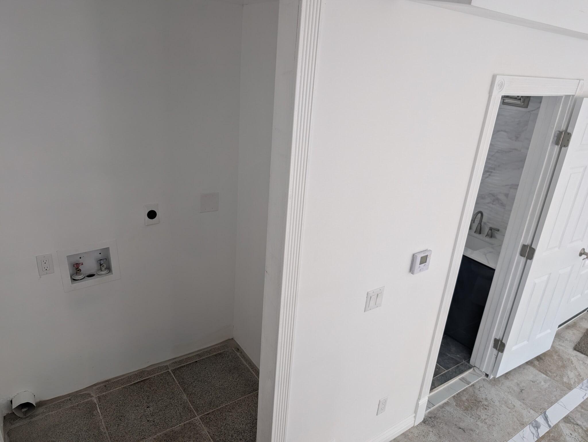 Laundry Hook Up Bottom of Steps - 20229 Lorenzana Dr