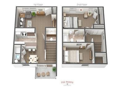 Floorplan - Fox Pointe Apartments