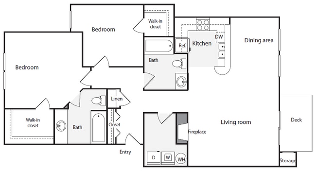 Floorplan - Redmond Park Apts