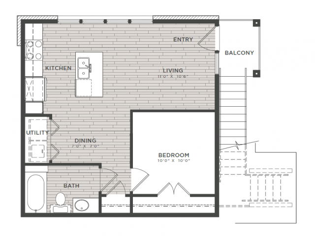 Floorplan - Loft and Row