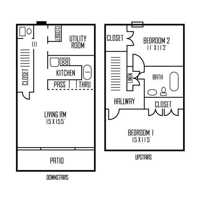 Floorplan - Polaris on the Park - Renovated Apartments. Best prices in South Austin.