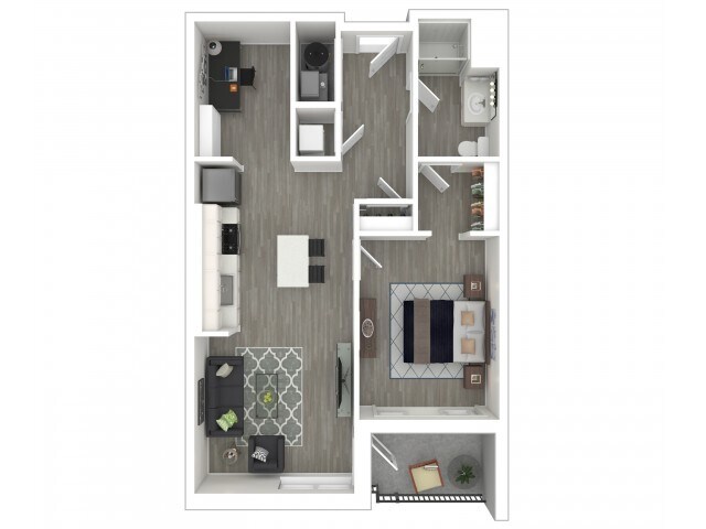 1 Bed / 1 Bath/Den - 1647 N. Milwaukee