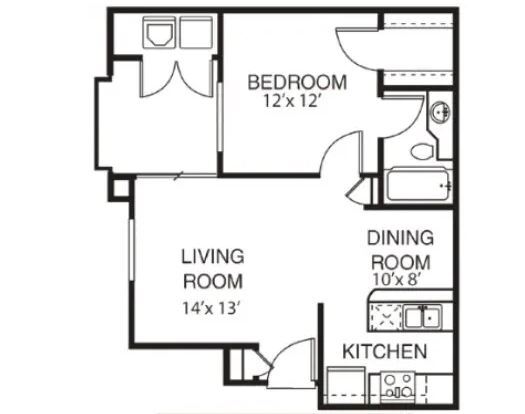 Floorplan - Garden Grove Apartment Homes