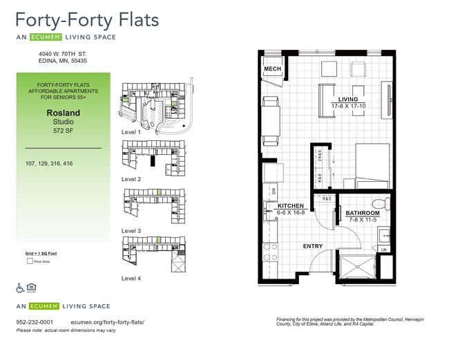 Floorplan - Forty Forty Flats