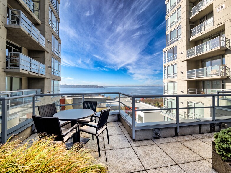 Relax or entertain on the spacious terrace overlooking Elliott Bay - 2929 1st Ave