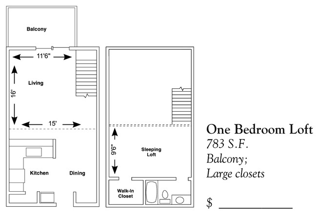 Floorplan - Pine Cove Apartments