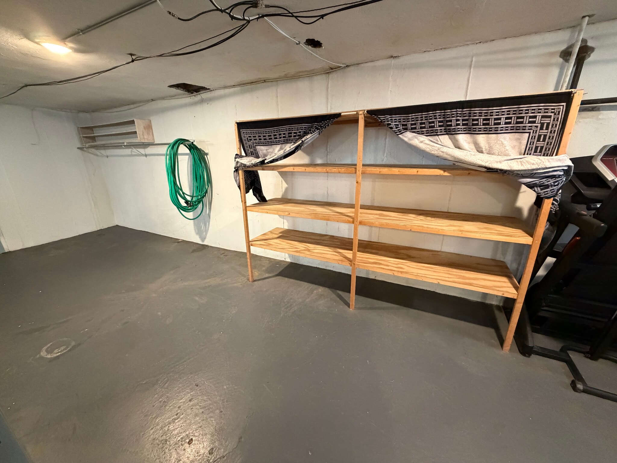 Basement - storage shelves - 2641 Vanderen Dr