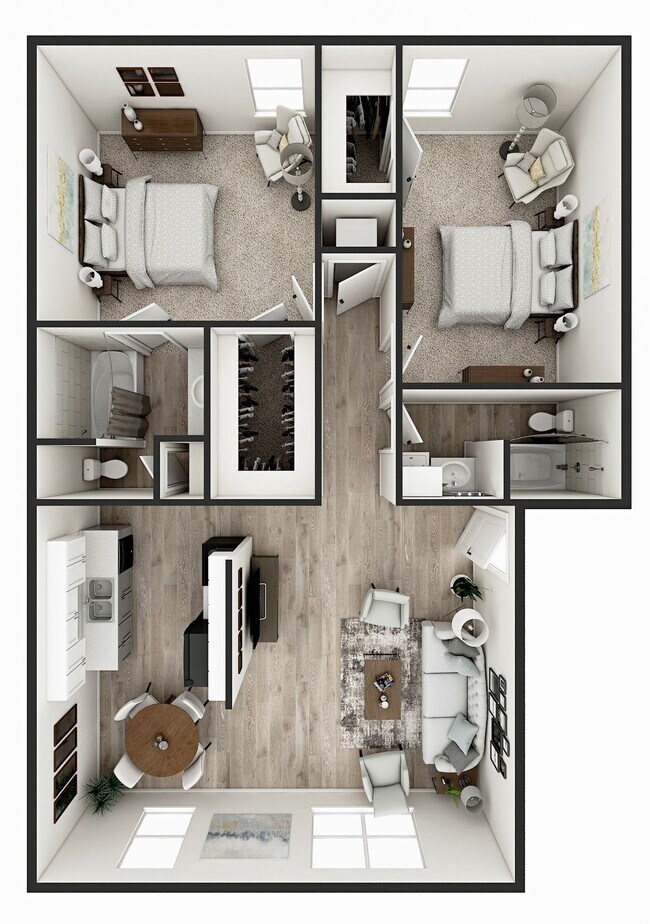 Floorplan - Chateau 68 Apartments