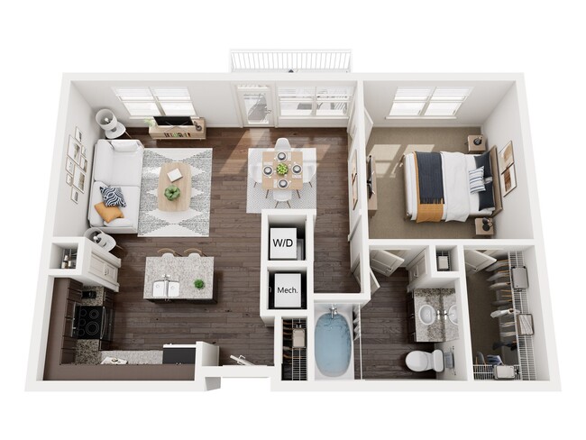 Floorplan - 1377 Brookhaven Apartments