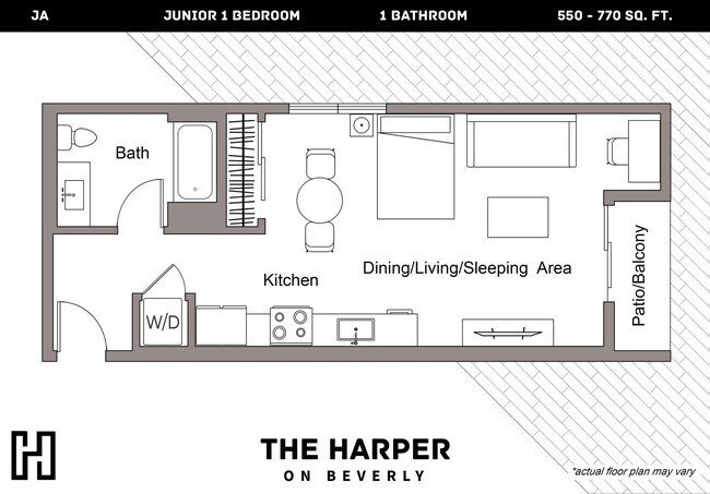 Floorplan - The Harper on Beverly