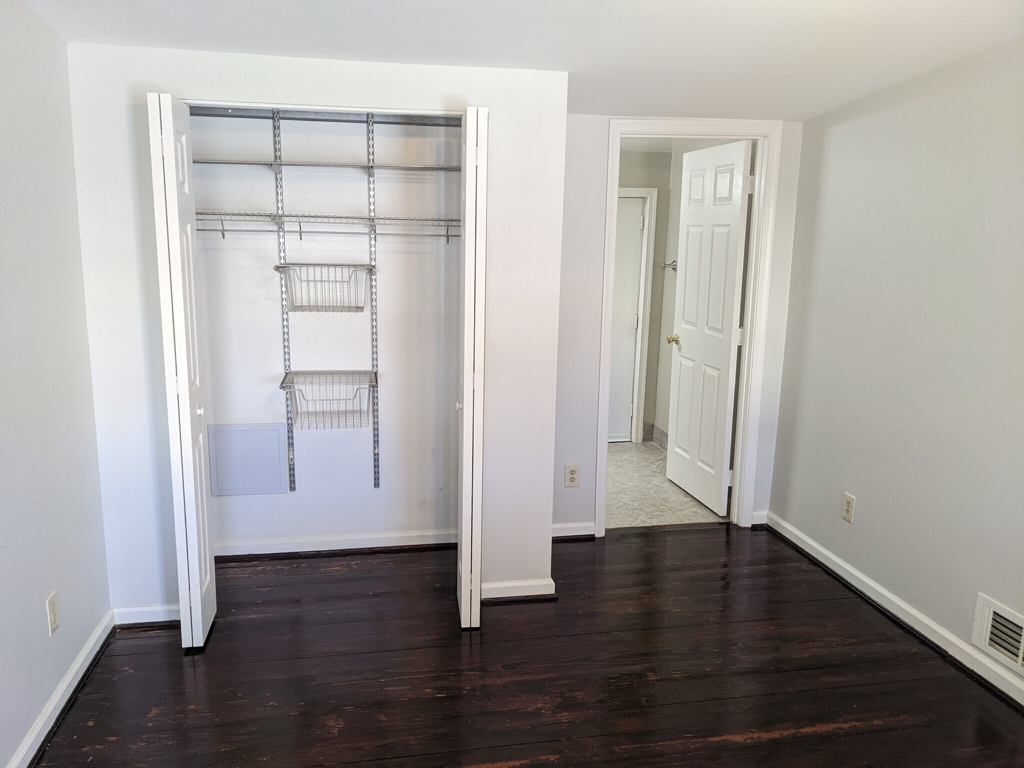 Bedroom and door to upstairs bath - 1528 Olive St
