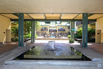 Entrance with Fountain - The Cedars