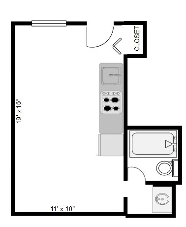Floorplan - Broad View Apartments