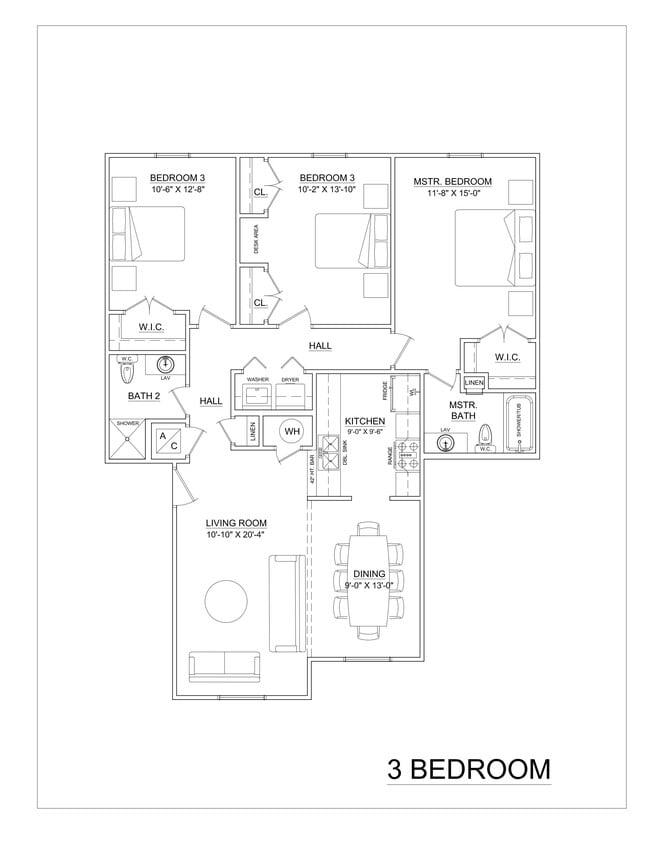 3-Bed / 2-Bath with Furniture - The Avalon at Del Mar