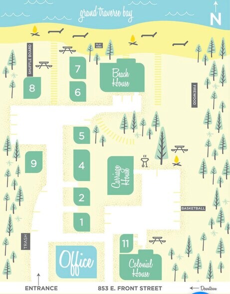 Property map - 853 E Front St