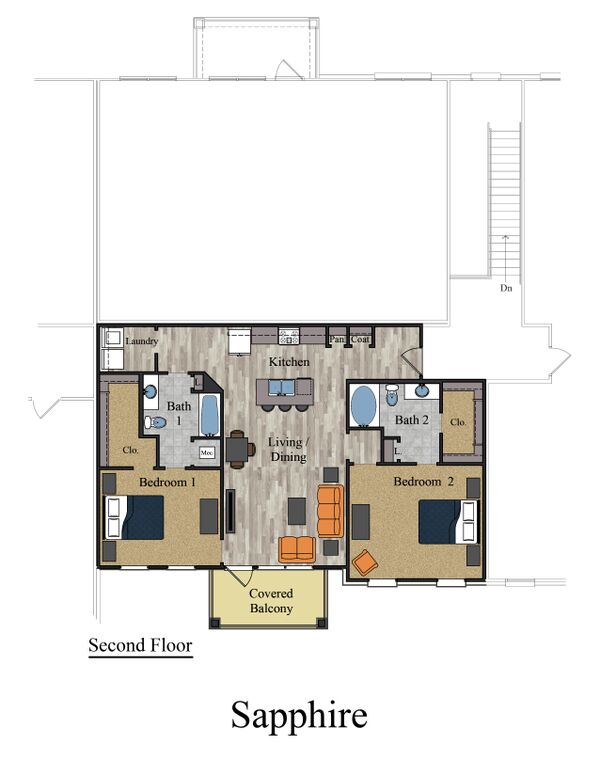 Floorplan - Meridian Park Apartments