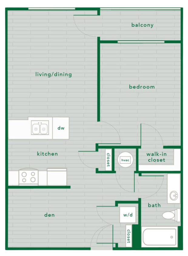 Explore this contemporary apartment layout designed for urban living. - The Piedmont Raleigh