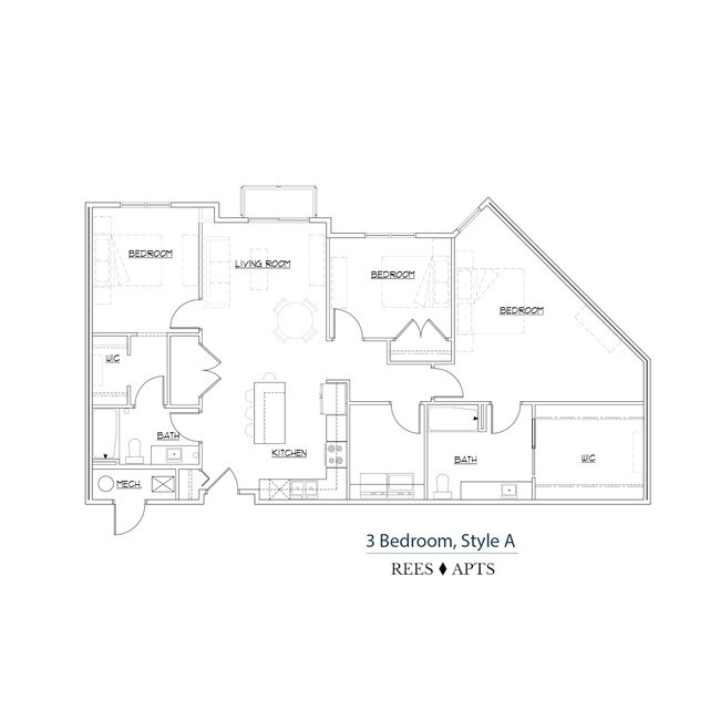 Floorplan - Rees Apartments