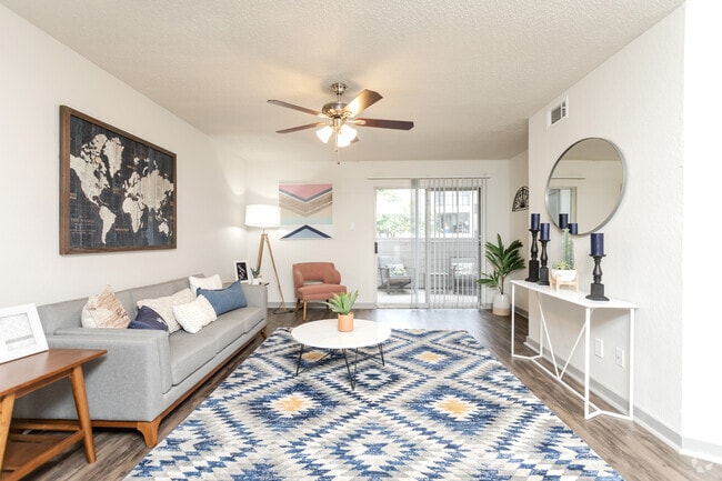 1BR,1BA - 748SF A5 - Living Area - The Elise Apartments