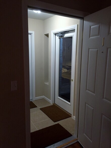 View from inside apt into the building entrance - 3903 Cass St