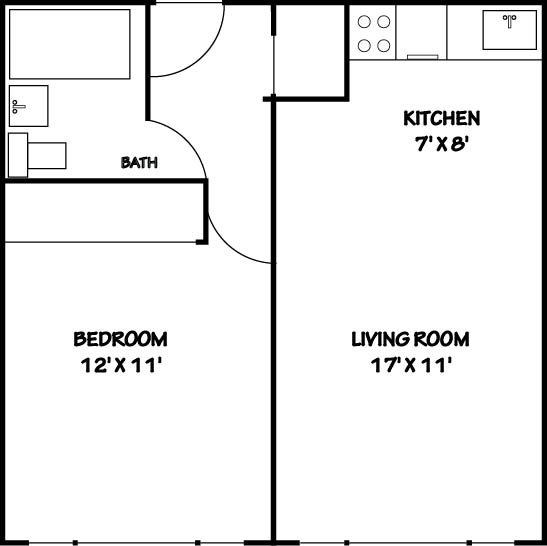 1BR/1BA - Knickerbocker Apartments