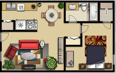 1BR/1BA - Arbor Park