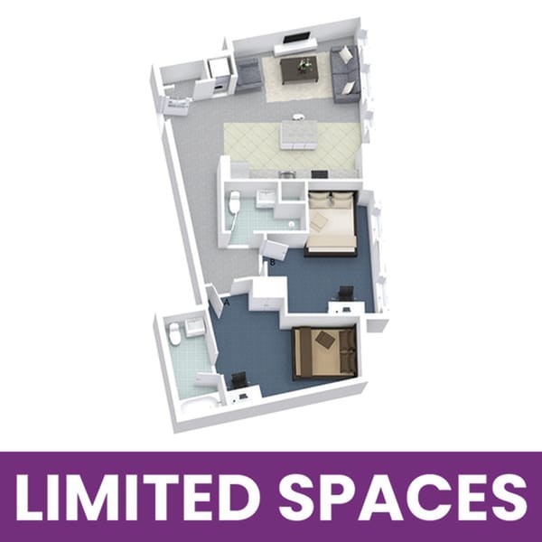 University Lofts 2x2C - Limited Spaces - University Lofts